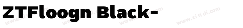 ZTFloogn Black字体转换